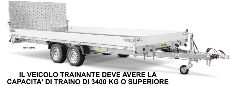 Rimorchio auto basculante 4,70 x 2,18