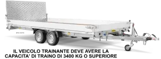 Rimorchio auto basculante 4,70 x 2,18