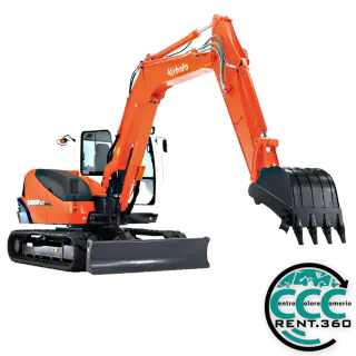 Escavatore 80 qli cingoli in gomma