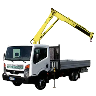 Furgone cassonato con gru 35
